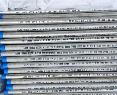 Tubo De Acero Inoxidable Sin Soldadura ASTM A213 TP316L Para Intercambiador De Calor